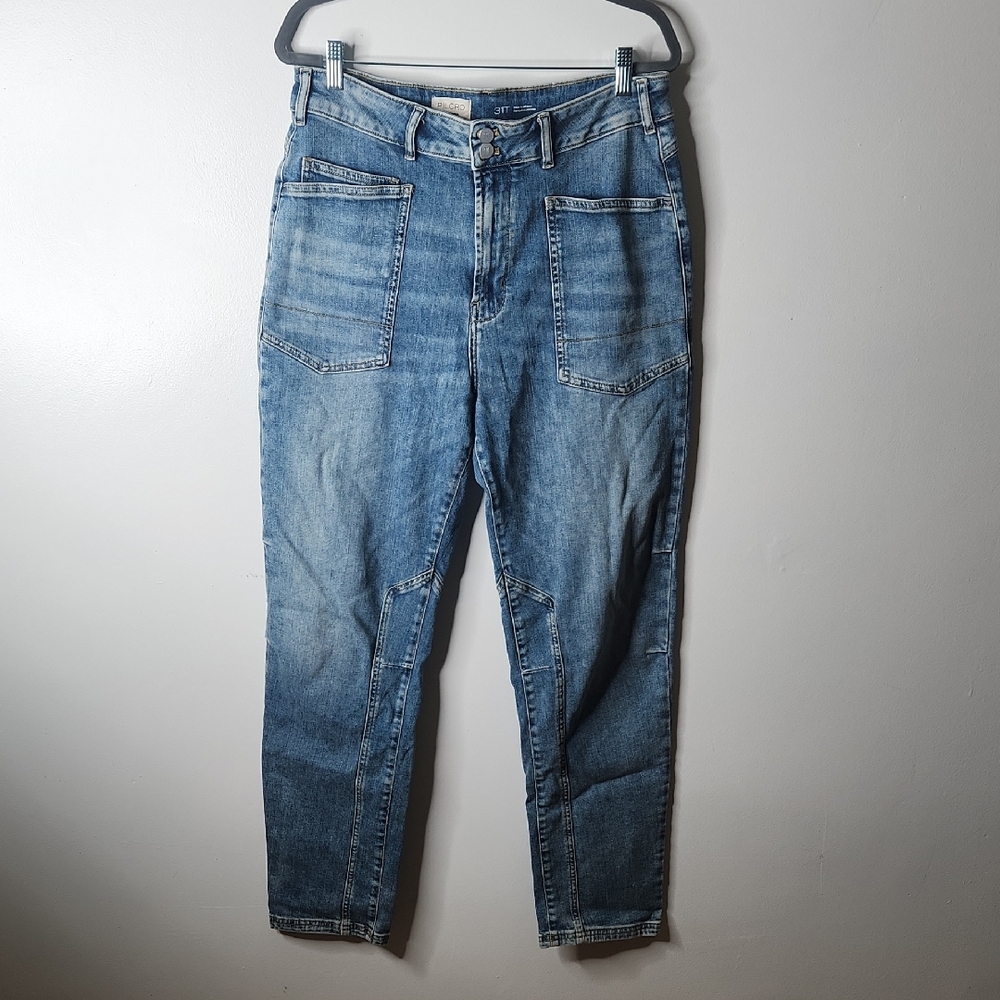 Anthropologie Pilcro The Wanderer Mid Rise Relaxed Leg Jeans Size 31T Blue